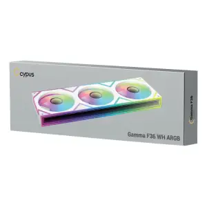 Корпусний вентилятор 120MM GAMMA F36 ARGB REVERSE BLADE білий (GAMMA-F36-WH3AM00X-GL) OCYPUS UA