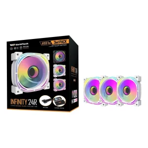 Набір із трьох вентиляторів DARK FLASH INF24 3IN1(PWM) UA