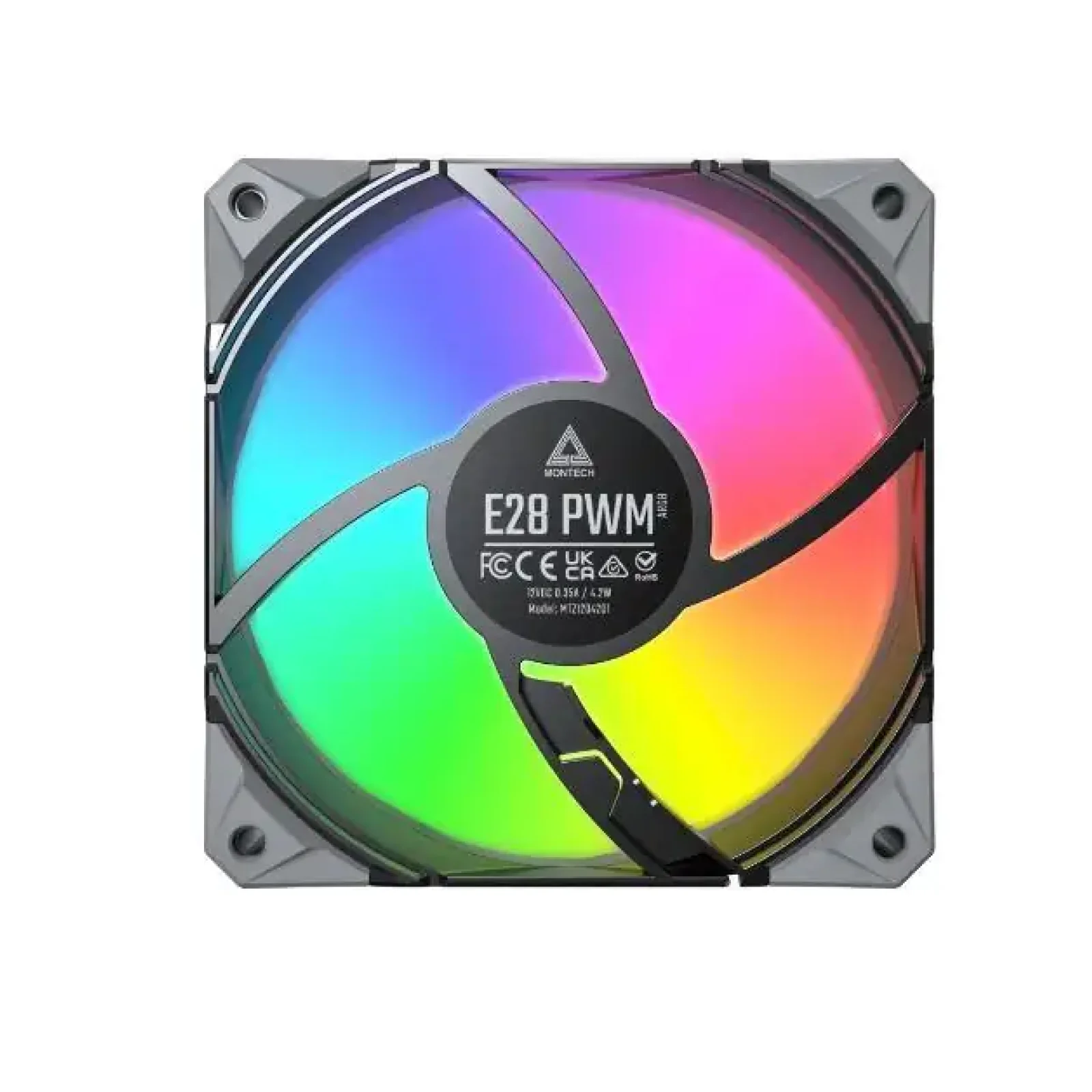 Набір із трьох вентиляторів для корпусу 120MM E28 ARGB 3 PACK (B) MONTECH UA