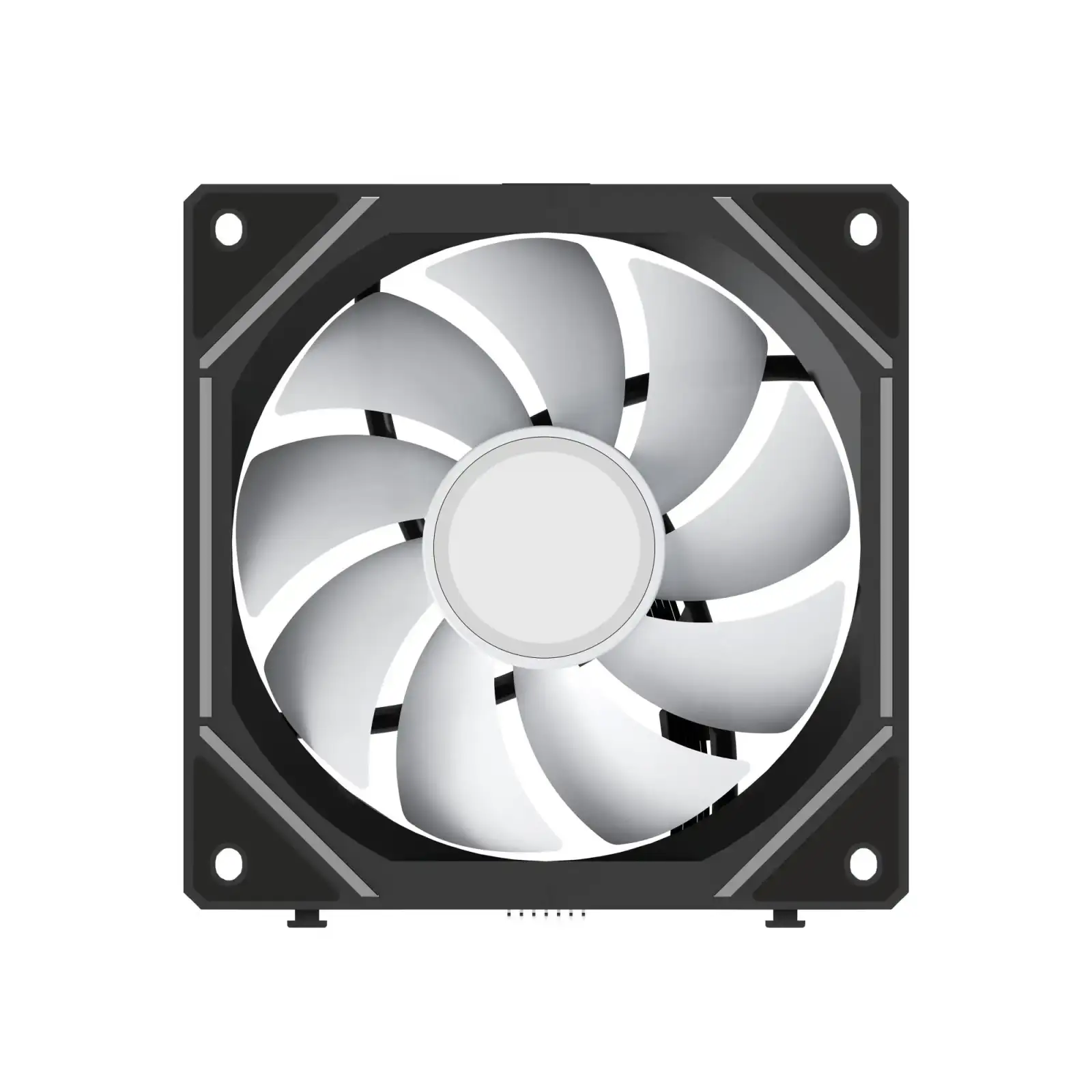 Корпусний вентилятор 120MM GAMMA F12 UNI ARGB чорний (GAMMA-F12-BK1AM00U-GL) OCYPUS UA