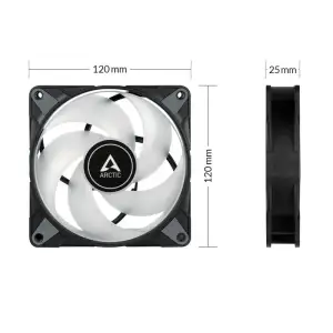 Корпусный вентилятор Arctic P12 PWM PST RGB 3-Pack (ACFAN00229A) UA