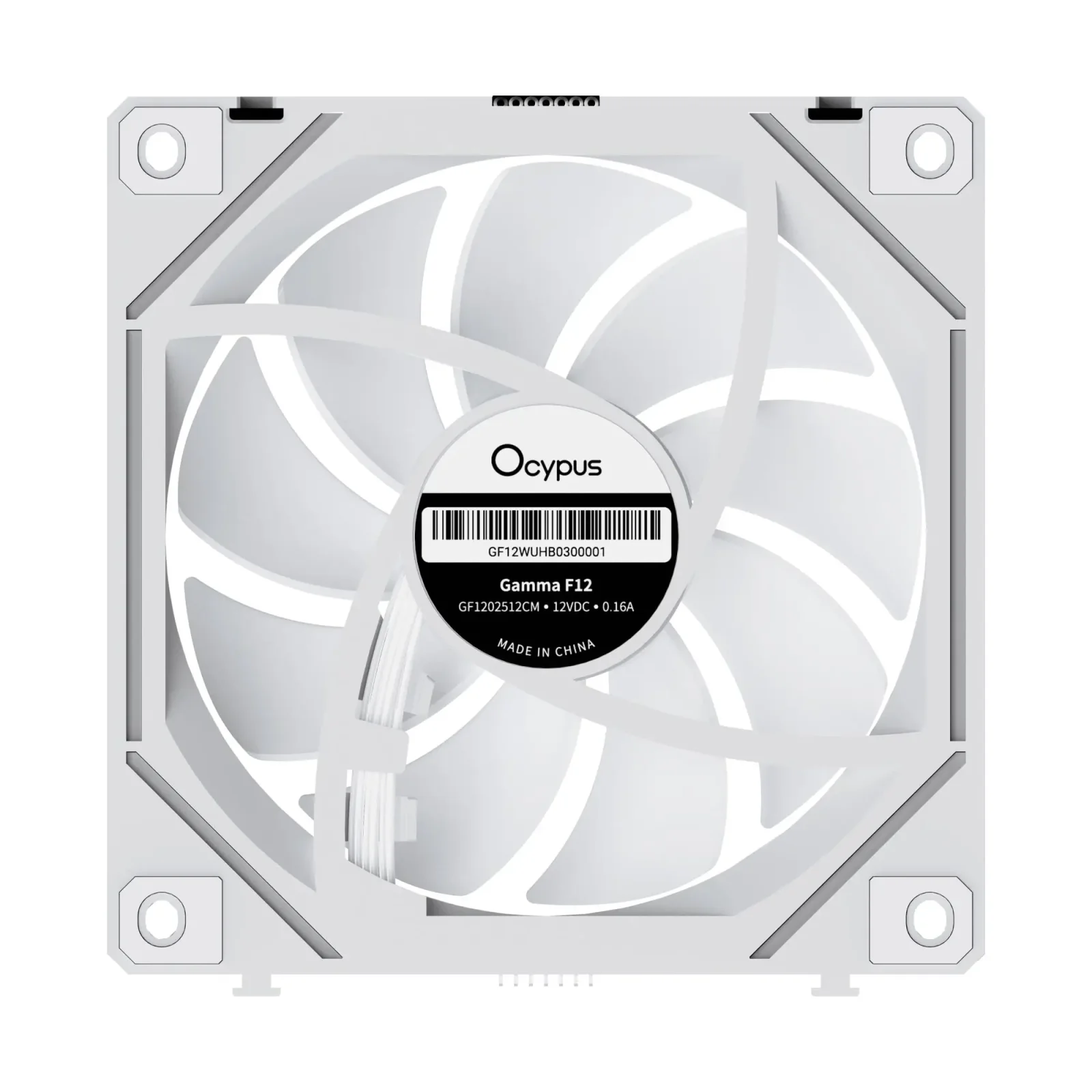 Набір із трьох вентиляторів для корпусу 120MM GAMMA F12 UNI WH ARGB 3 IN 1 (GAMMA-F12-WH3AM00U-GL) OCYPUS UA