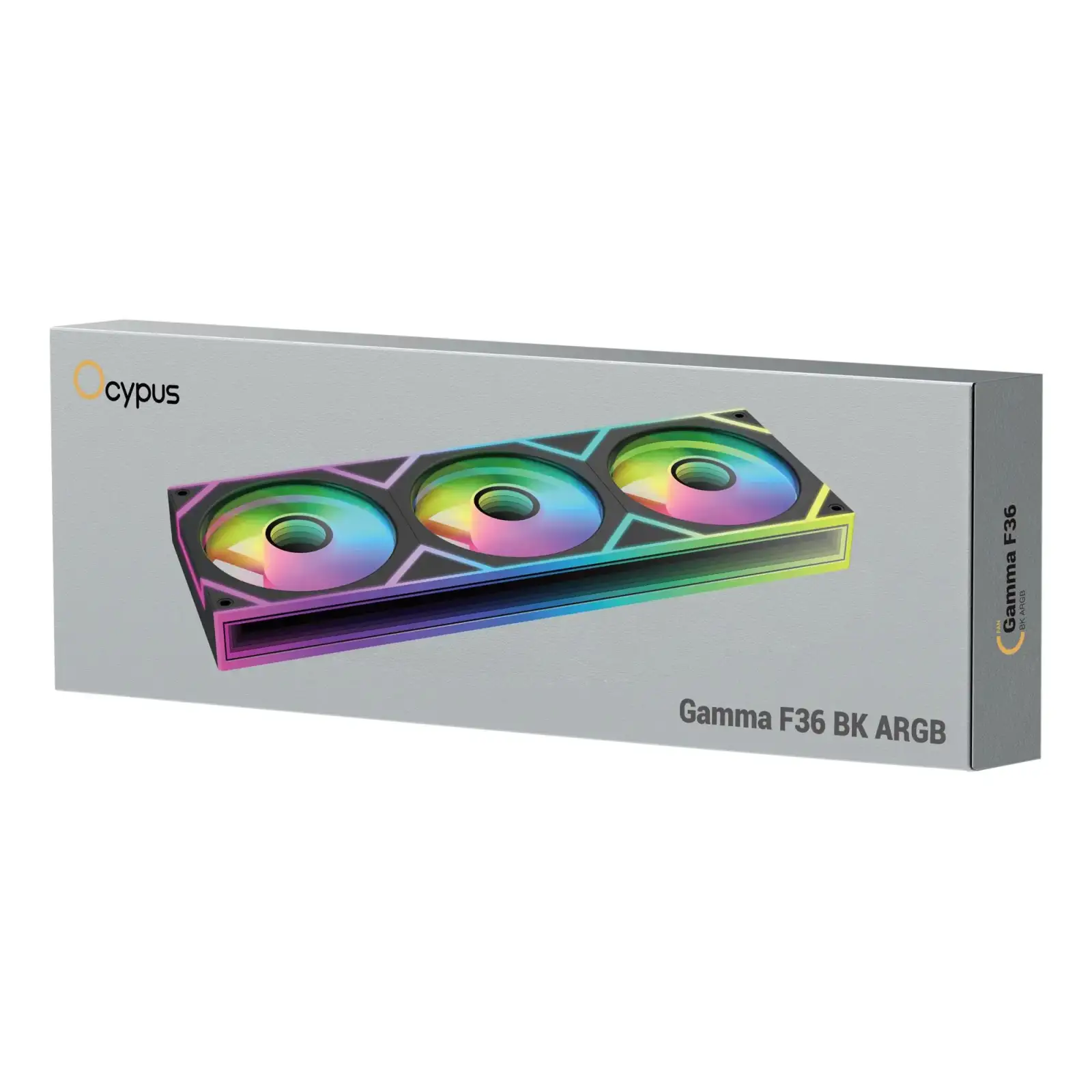 Корпусний вентилятор 120MM GAMMA F36 ARGB чорний (GAMMA-F36-BK3AM00X-GL) OCYPUS UA