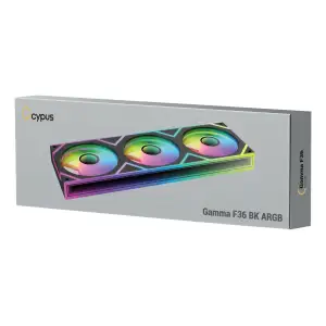 Корпусний вентилятор 120MM GAMMA F36 ARGB чорний (GAMMA-F36-BK3AM00X-GL) OCYPUS UA