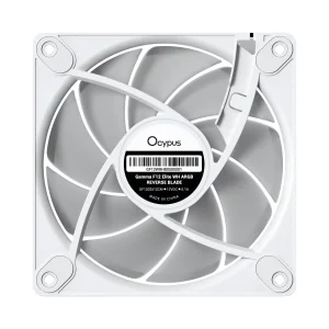 Корпусний вентилятор GAMMA F12 ELITE WH ARGB REVERSE BLADE (GAMMA-F12-WH1AM01E-GL) OCYPUS UA