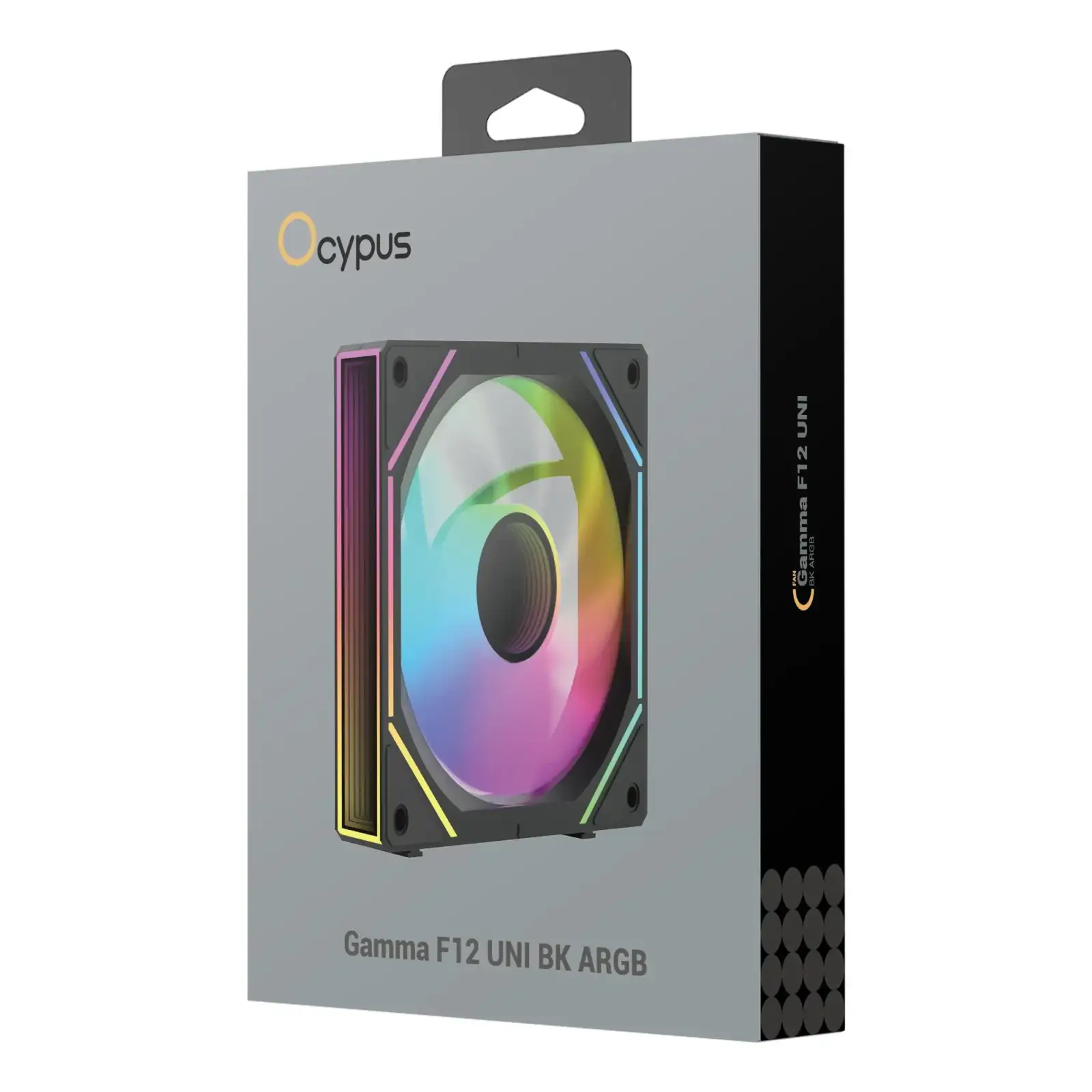 Корпусний вентилятор 120MM GAMMA F12 UNI ARGB чорний (GAMMA-F12-BK1AM00U-GL) OCYPUS UA
