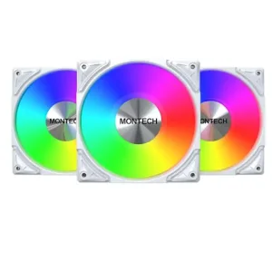 Набір із трьох вентиляторів для корпусу 120MM METAL PRO 12 ARGB 3 PACK (W) MONTECH (METALPRO12 ARGB 3PACK (W)) UA