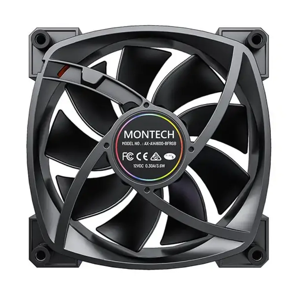 Корпусний вентилятор 140MM RX140 PWM BLACK MONTECH UA