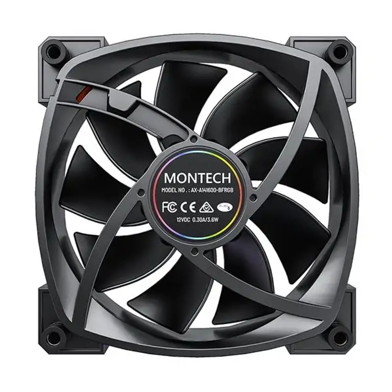 Корпусний вентилятор 140MM RX140 PWM BLACK MONTECH UA