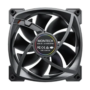 Корпусний вентилятор 140MM RX140 PWM BLACK MONTECH UA