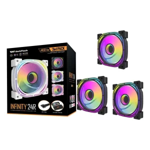 Набір із трьох вентиляторів DARK FLASH INF24 3IN1(PWM) UA