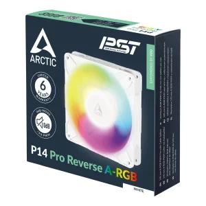 Набір із трьох вентиляторів для корпусу 140MM P14 PRO REVERSE ARGB 3P WHT ACFAN00328A ARCTIC UA