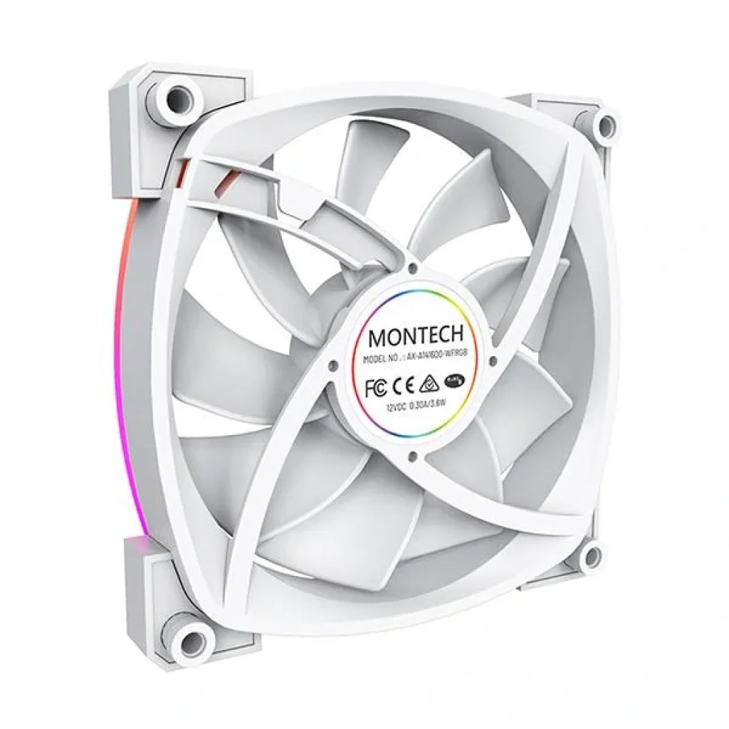 Корпусний вентилятор 140MM AX140 PWM WHITE MONTECH UA