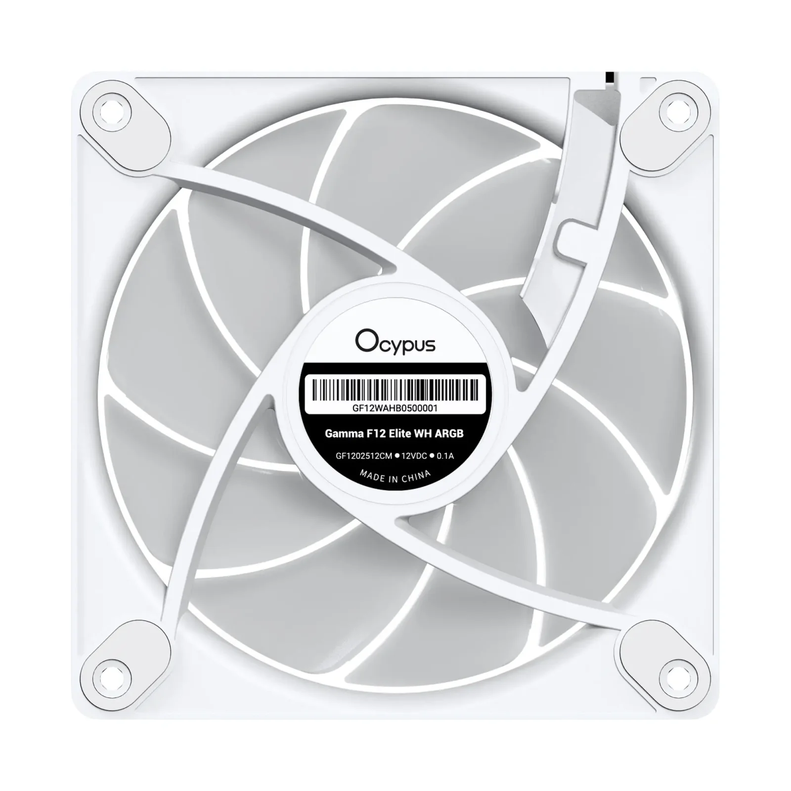 Набір із трьох вентиляторів для корпусу 120MM GAMMA F12 ELITE WH ARGB 3 IN 1 (GAMMA-F12-WH3AM00E-GL) OCYPUS UA