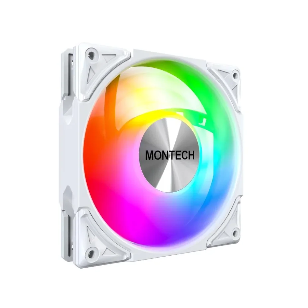Корпусний вентилятор 120MM METAL PRO 12 ARGB PWM WHITE MONTECH UA