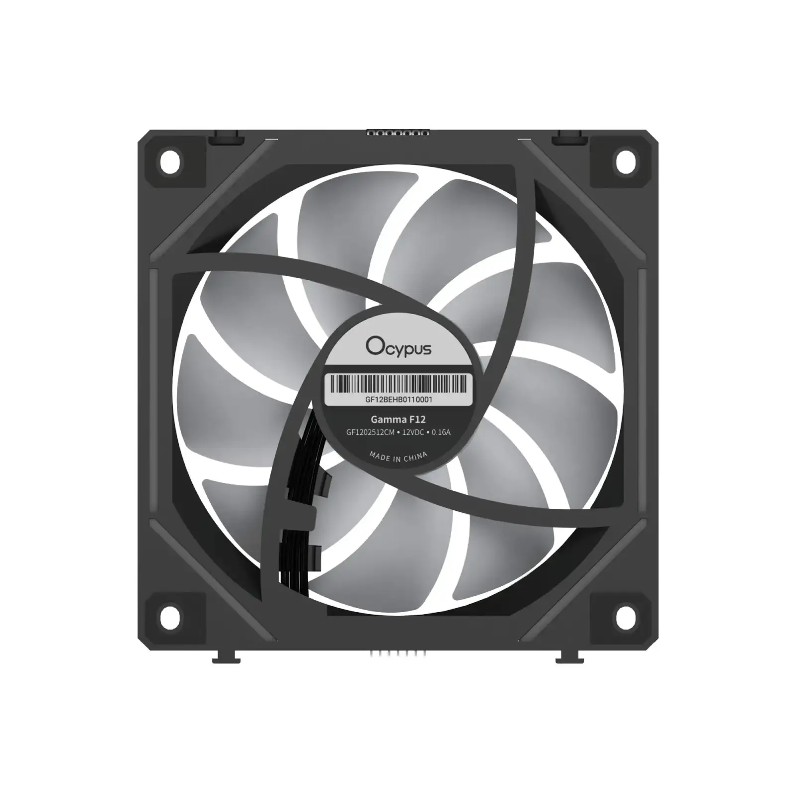 Корпусний вентилятор 120MM GAMMA F12 UNI ARGB чорний (GAMMA-F12-BK1AM01U-GL) OCYPUS UA