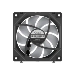 Корпусний вентилятор 120MM GAMMA F12 UNI ARGB чорний (GAMMA-F12-BK1AM01U-GL) OCYPUS UA