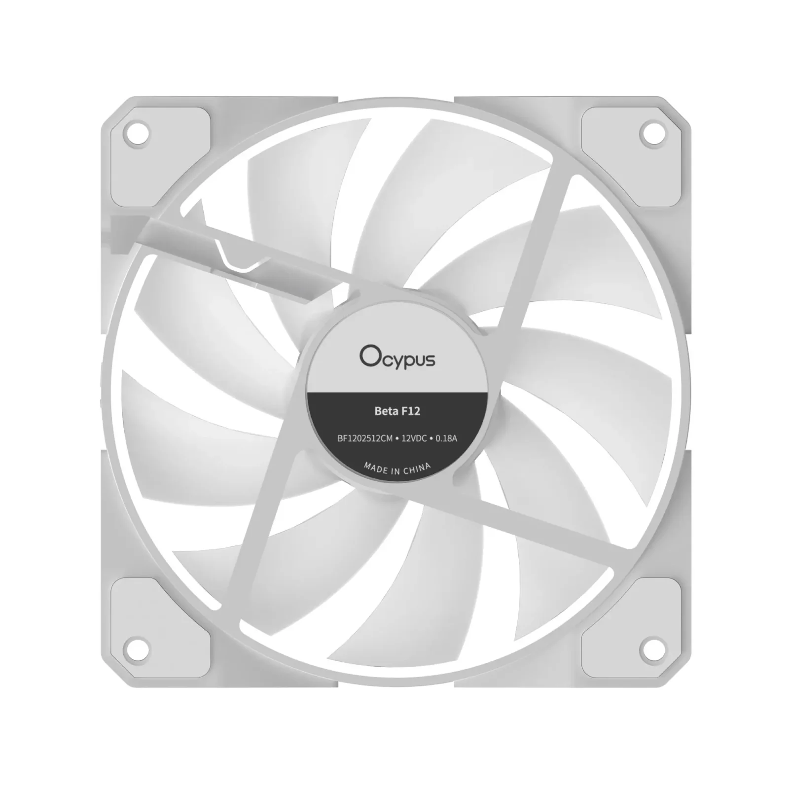Корпусний вентилятор 120MM BETA F12 WH ARGB REVERSE BLADE (BETA-F12-WH1AM01X-GL) OCYPUS UA