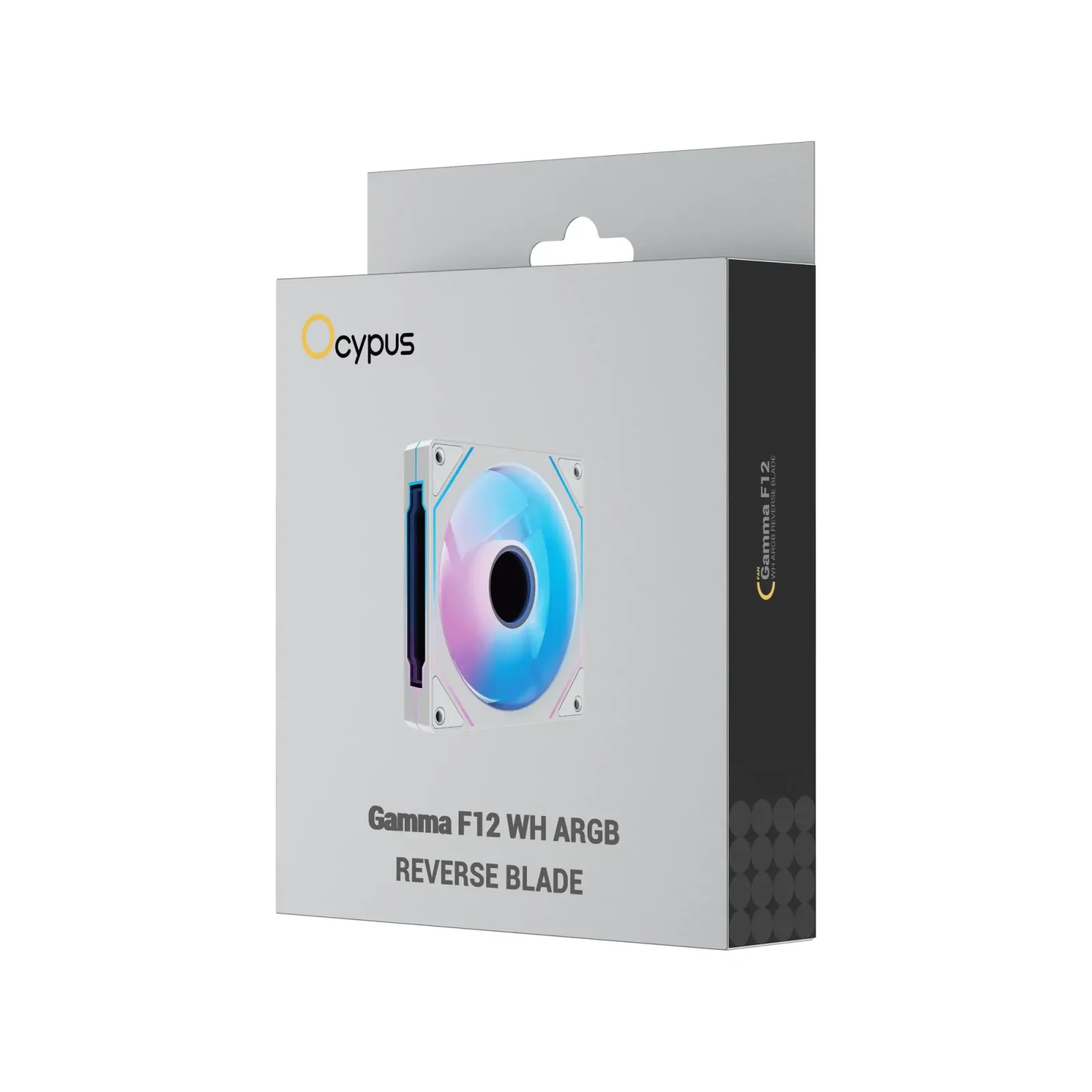 Корпусний вентилятор 120MM GAMMA F12 WH ARGB REVERSE BLADE (GAMMA-F12-WH1AM01X-GL) OCYPUS UA