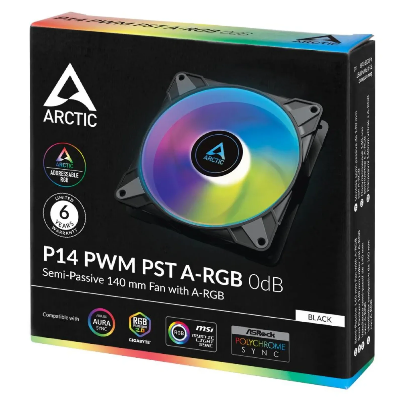 Корпусный вентилятор Arctic P14 PWM PST A-RGB (ACFAN00239A) UA