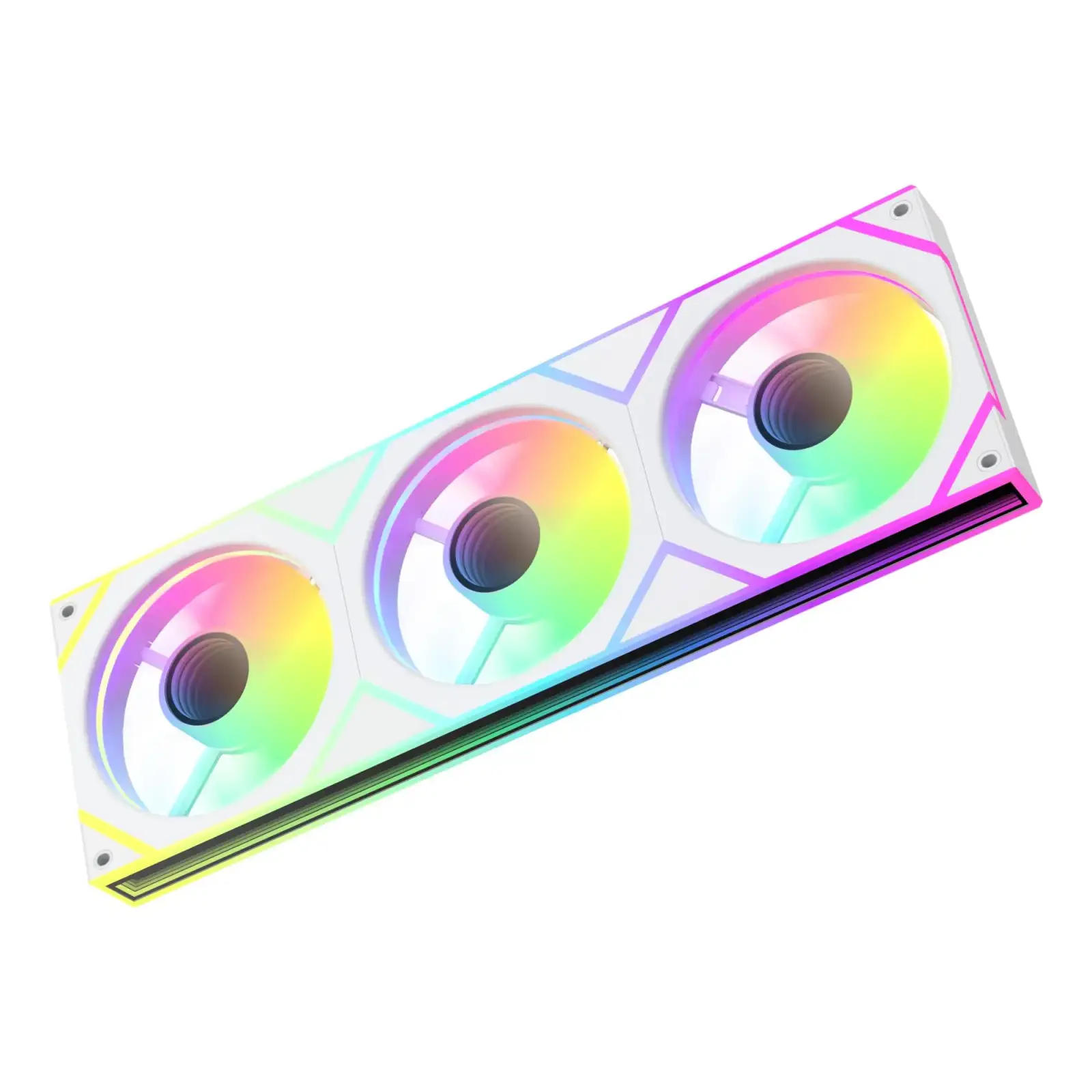 Корпусний вентилятор 120MM GAMMA F36 ARGB REVERSE BLADE білий (GAMMA-F36-WH3AM001-GL) OCYPUS UA