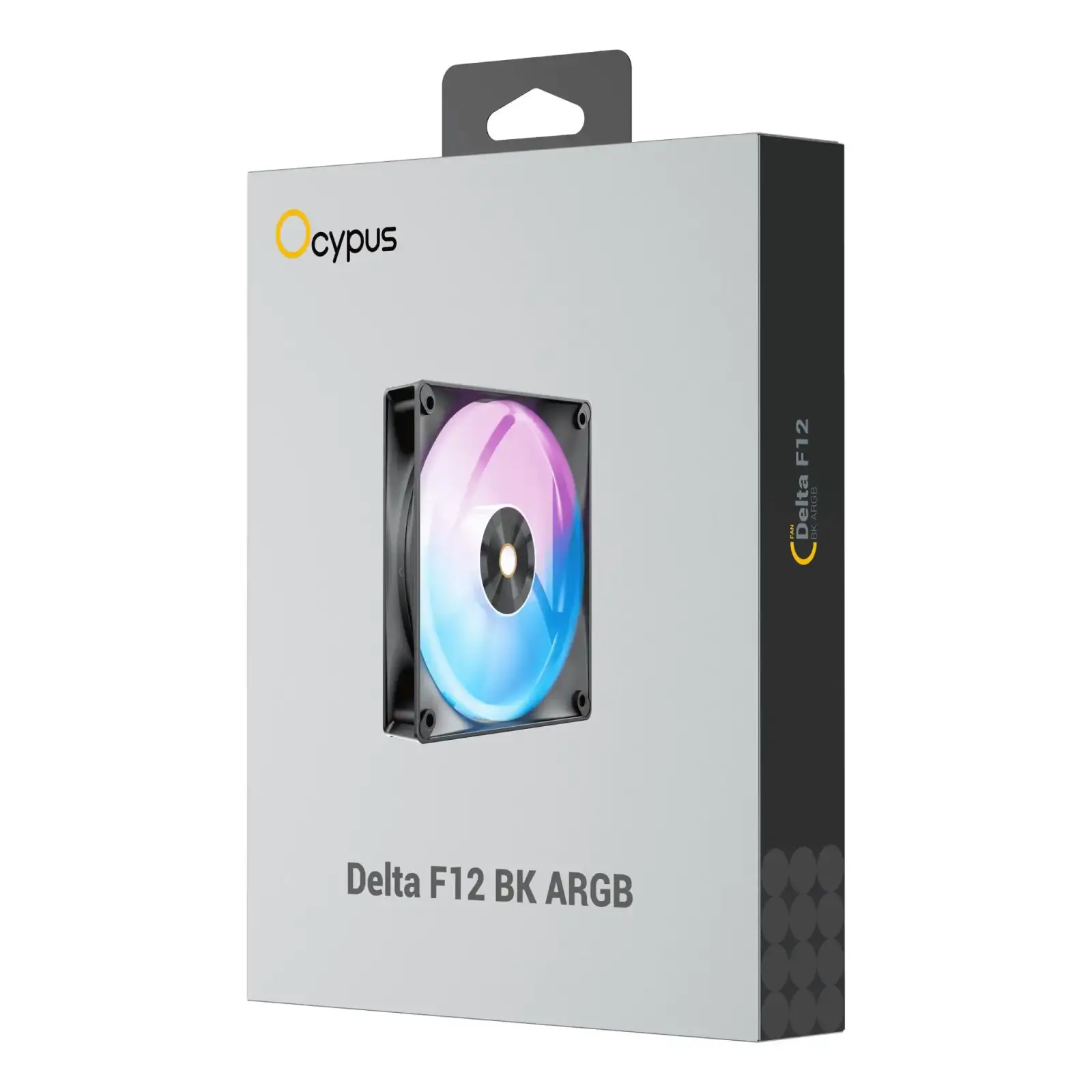 Корпусний вентилятор 120MM DELTA F12 ARGB чорний (DELTA-F12-BK1AM00X-GL) OCYPUS UA
