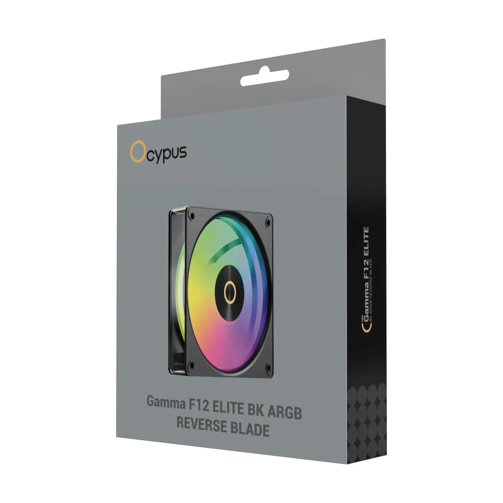 Корпусний вентилятор GAMMA F12 ELITE BK ARGB REVERSE BLADE (GAMMA-F12-BK1AM01E-GL) OCYPUS UA