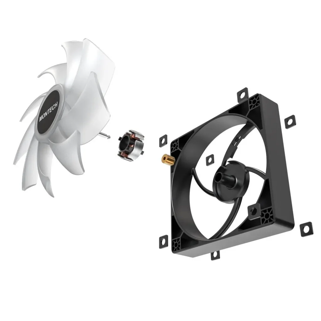 Корпусний вентилятор 120MM GF120 PWM BLACK MONTECH UA