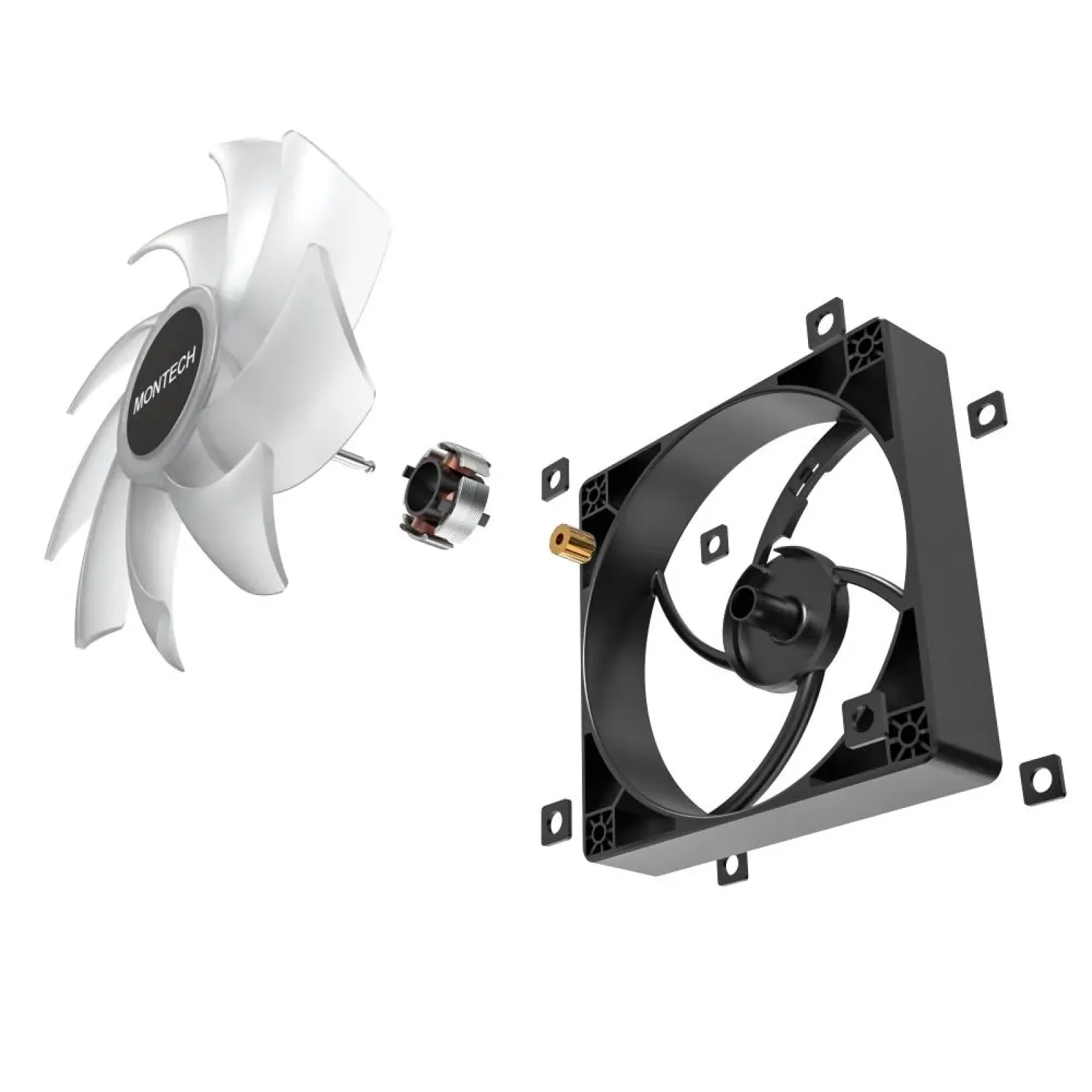 Корпусний вентилятор 120MM GF120 PWM BLACK MONTECH UA