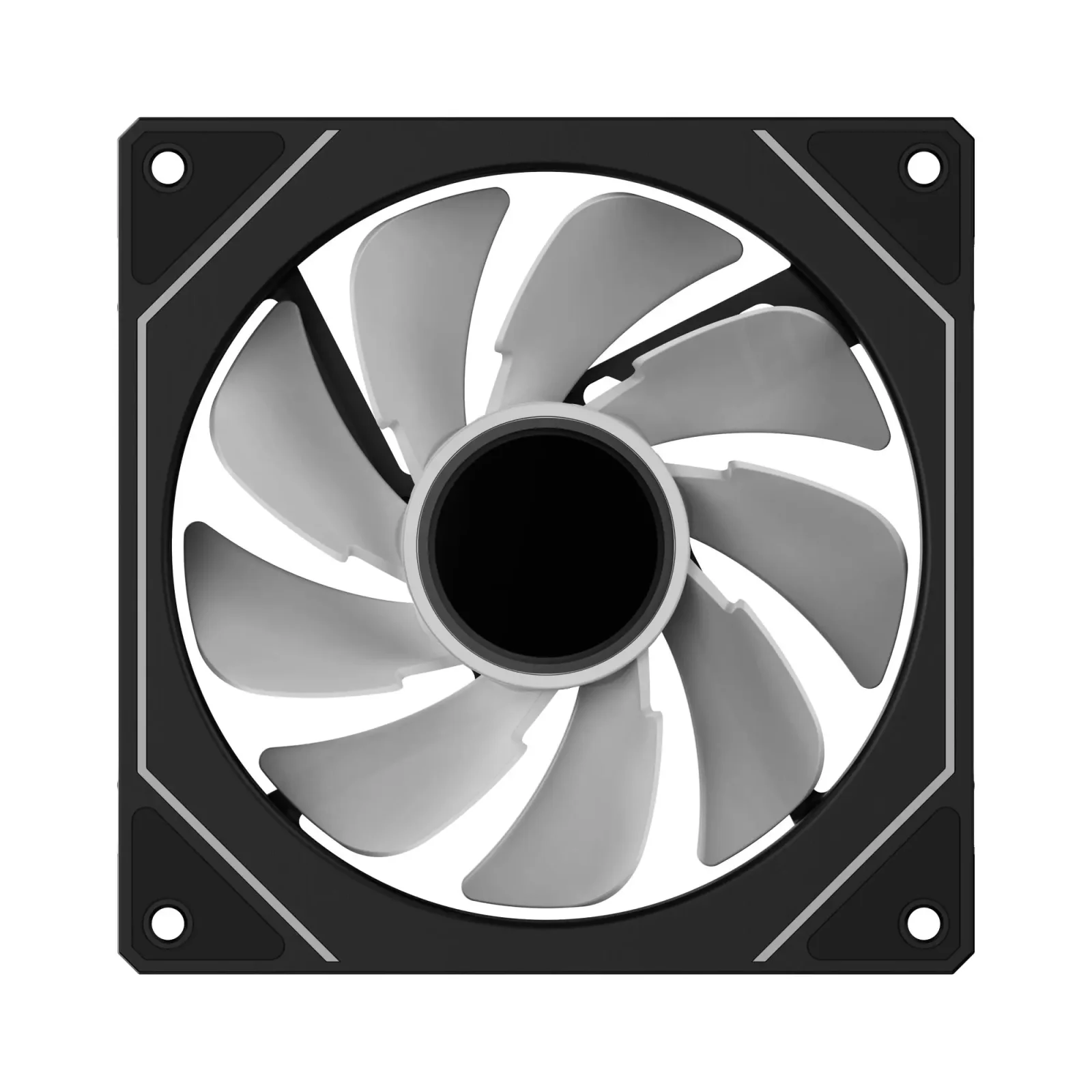 Корпусний вентилятор 120MM GAMMA F12 BK ARGB REVERSE BLADE (GAMMA-F12-BK1AM01X-GL) OCYPUS UA