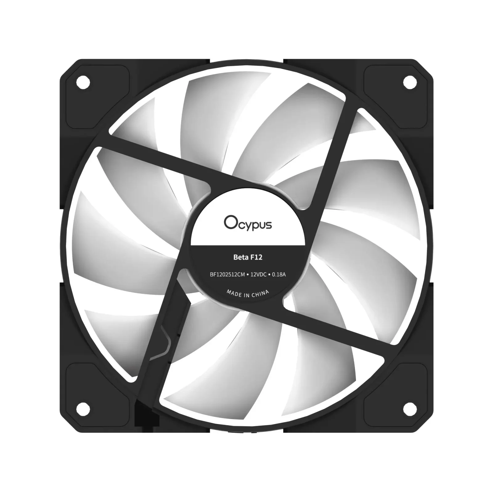 Корпусний вентилятор 120MM BETA F12 BK ARGB REVERSE BLADE (BETA-F12-BK1AM01X-GL) OCYPUS UA