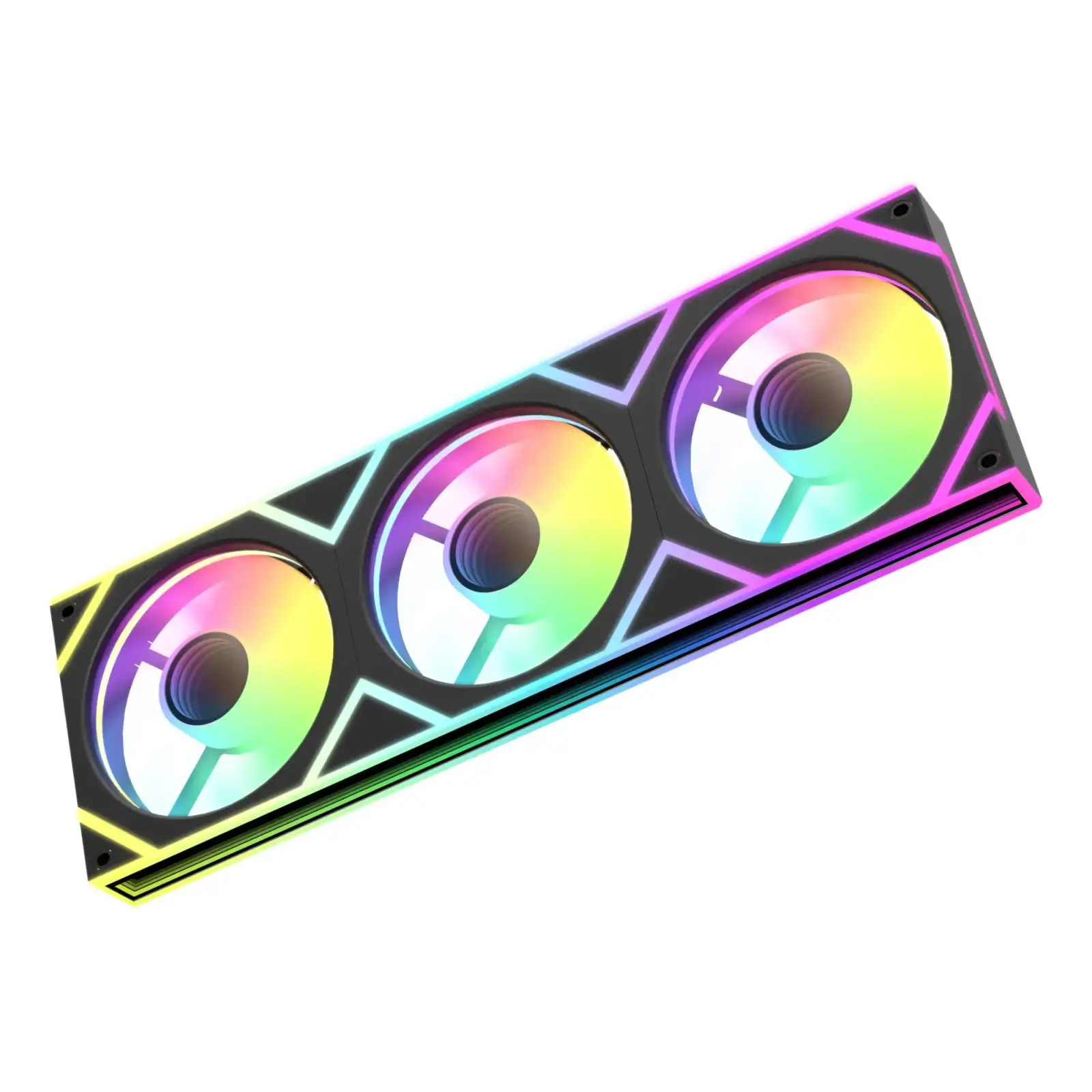 Корпусний вентилятор 120MM GAMMA F36 ARGB REVERSE BLADE чорний (GAMMA-F36-BK3AM001-GL) OCYPUS UA