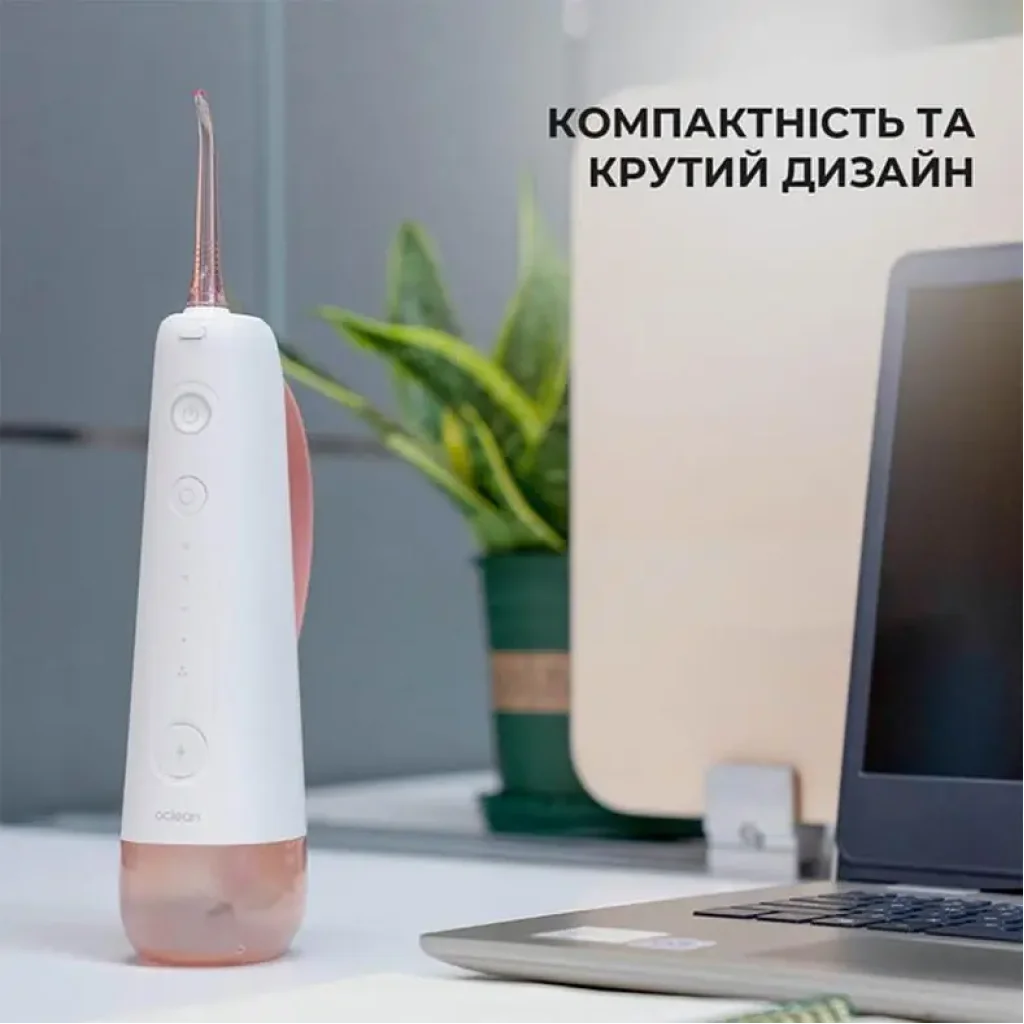 Іригатор Oclean W10 Pink NEW-2 NOZZLES (6970810555752) UA