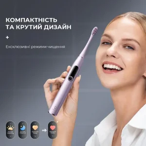Електрична зубна щітка Oclean X Pro Digital Electric Toothbrush Purple (6970810553475) UA