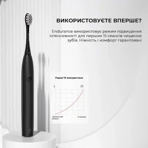 Електрична зубна щітка Oclean Endurance Eco Electric Toothbrush Black (6970810553321) UA