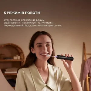 Електрична зубна щітка Mova Fresh Black (ATB13A-BK) UA