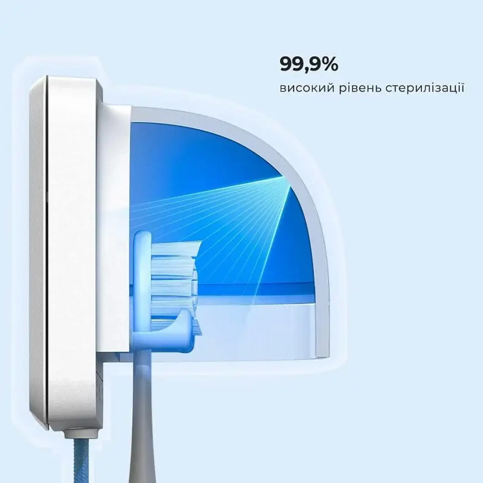 Стерилізатор для зубних щіток Oclean S1 Toothbrush Sanitizer White NEW (6970810552638) UA