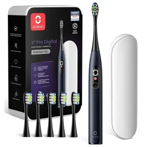 Електрична зубна щітка Oclean X Plus Pro Digital Blue (6970810556186) UA