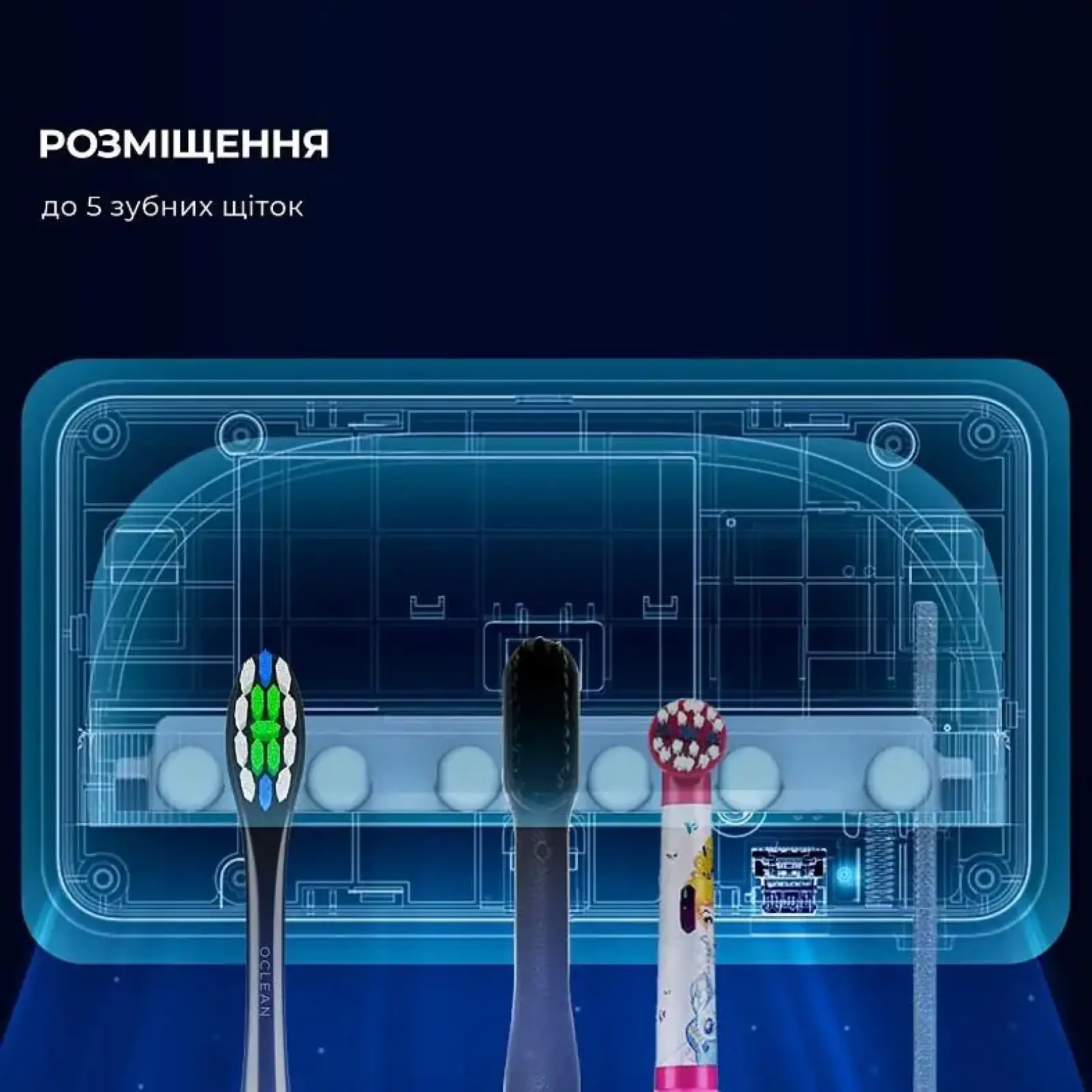 Стерилізатор для зубних щіток Oclean S1 Toothbrush Sanitizer White NEW (6970810552638) UA