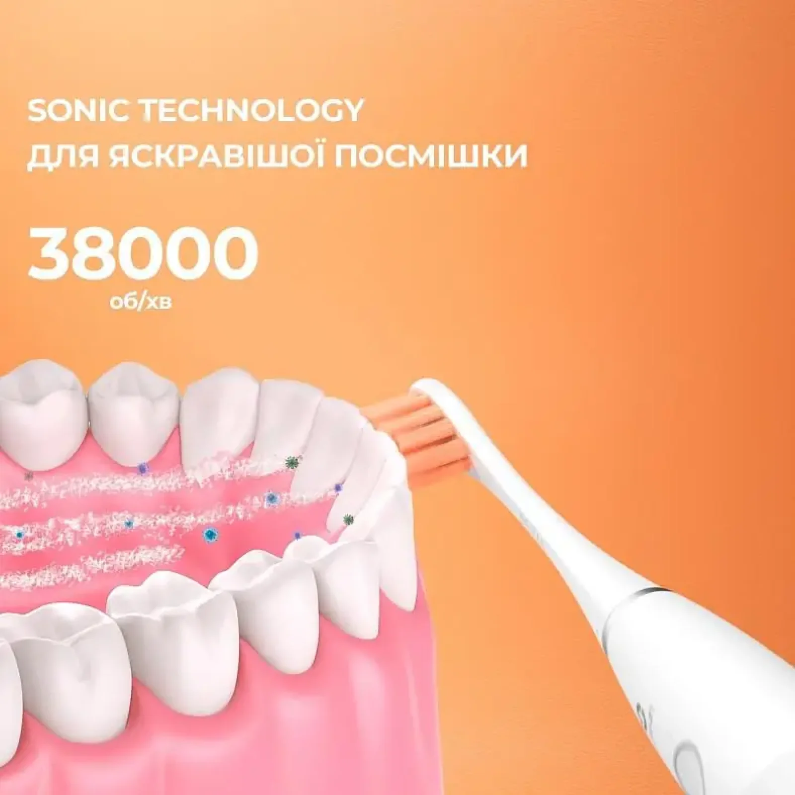 Електрична зубна щітка Oclean Flow S Sonic Electric Toothbrush - White (6970810552959) UA