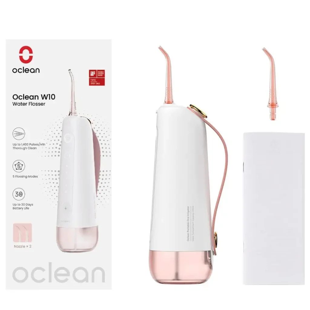 Іригатор Oclean W10 Pink NEW-2 NOZZLES (6970810555752) UA