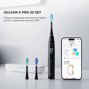 Електрична зубна щітка Oclean X Pro 20 Set Electric Toothbrush Black (6970810556964) UA