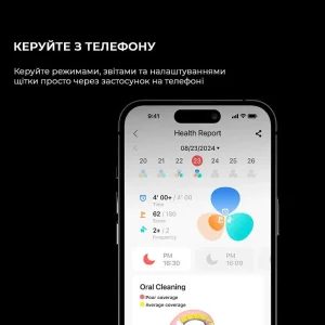 Електрична зубна щітка Oclean X Ultra 20 Electric Toothbrush Black (6970810557121) UA