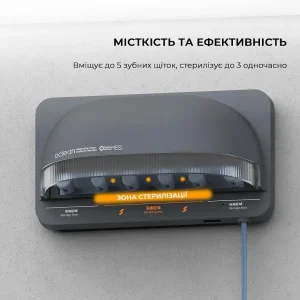 Стерилізатор для зубних щіток Oclean S1 Toothbrush Sanitizer Grey NEW (6970810552645) UA
