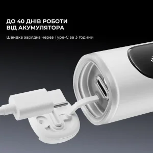 Електрична зубна щітка Oclean X Pro 20 S Duo Set White+Black (6970810556919) UA