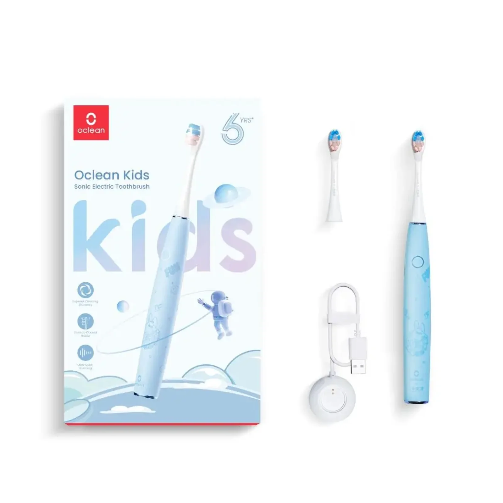 Електрична зубна щітка дитяча Oclean Kids Electric Toothbrush Blue (6970810552379) UA