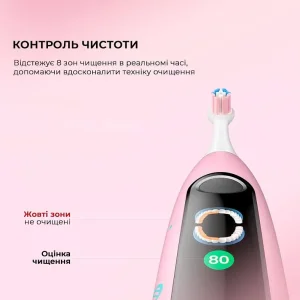 Електрична зубна щітка Oclean X Kids Set Electric Toothbrush Pink (6970810557220) UA