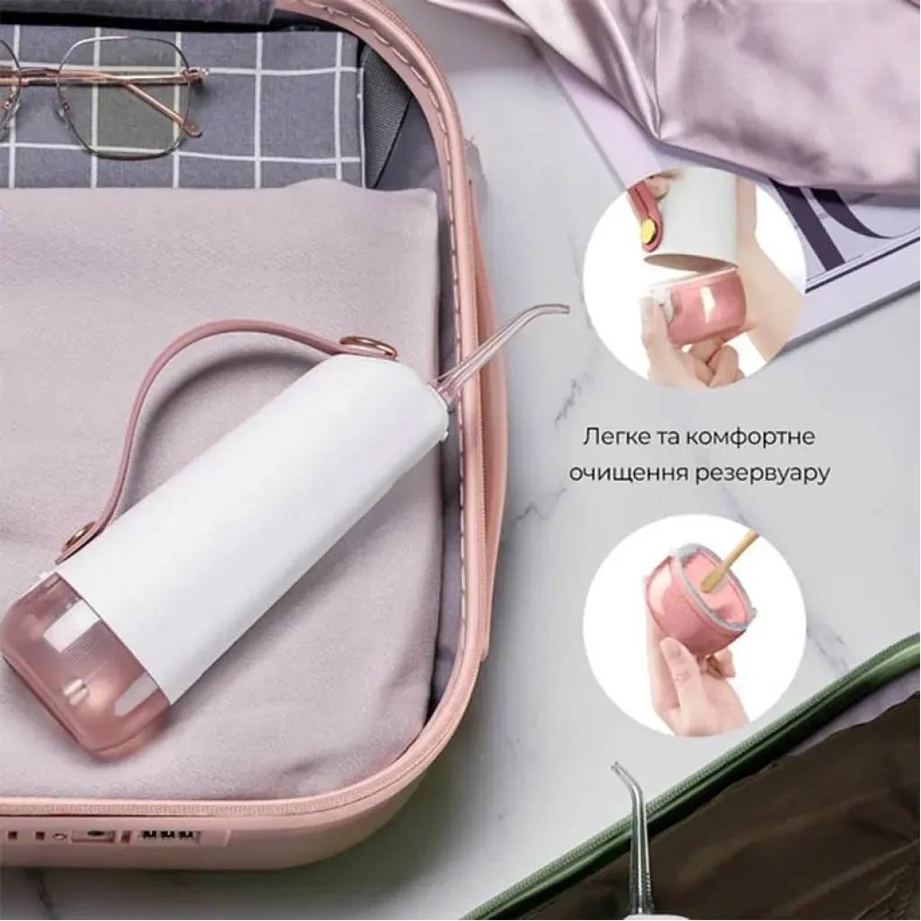 Іригатор Oclean W10 Pink NEW-2 NOZZLES (6970810555752) UA