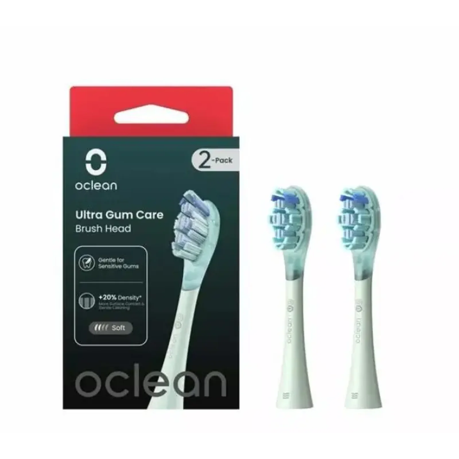 Насадка Oclean Ultra Gum Care Brush Head 2psc UG01 G02 Green (6970810553536) UA