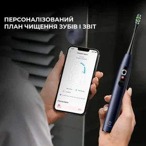 Електрична зубна щітка Oclean X Pro Digital Dark Electric Toothbrush Blue (6970810553482) UA